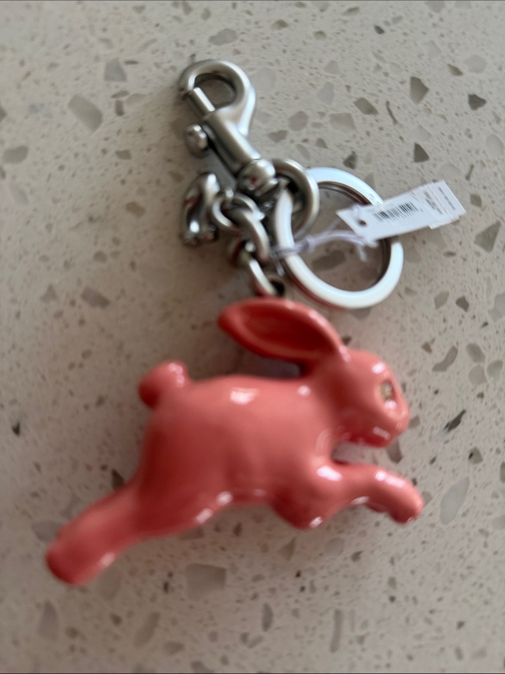Coach Rabbit Keychain Bag Charm - Picture 3 of 3